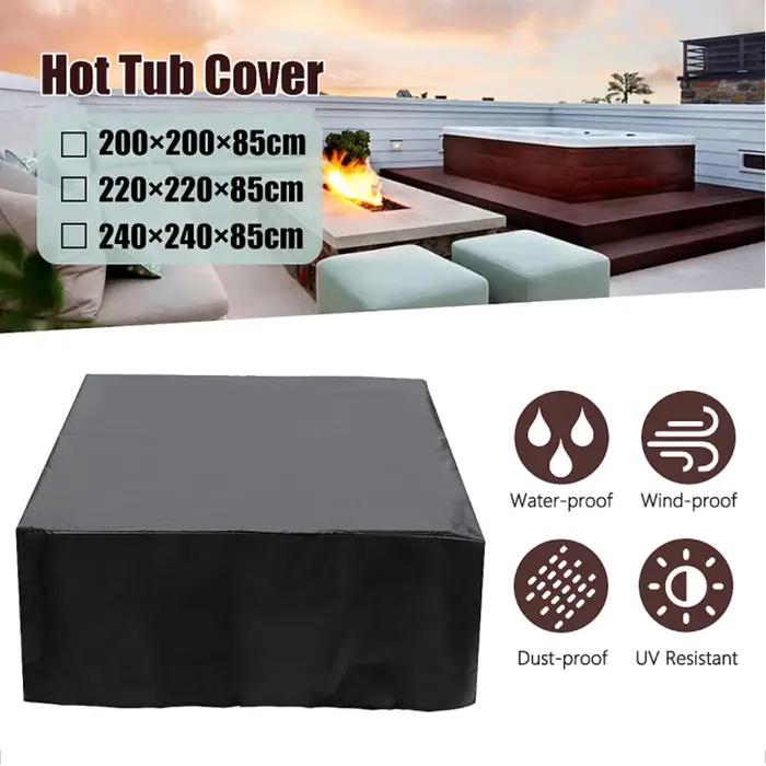 Baignoire piscine étanche extérieure chute feuilles protecteur couverture jardin cour Anti-UV protec