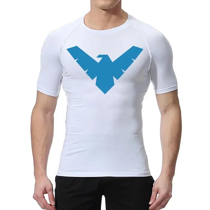 Chemises de Compression graphiques à manches courtes pour hommes, t-shirts d'entraînement de gymnast
