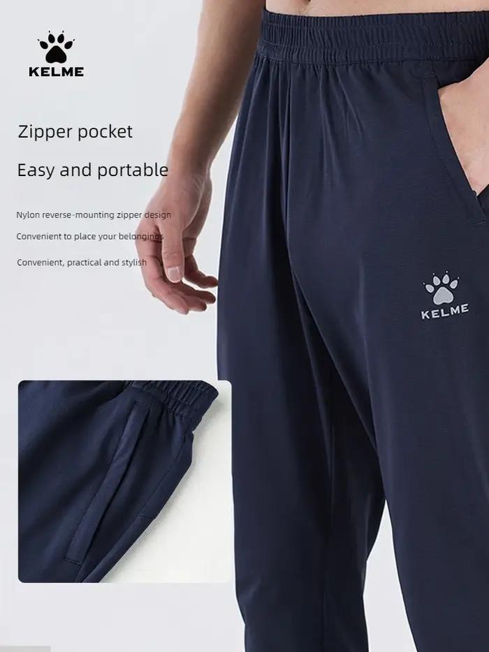 Kelme-Pantalon de basket-ball d'été pour homme, vêtement de sport léger et respirant, à jambes droit