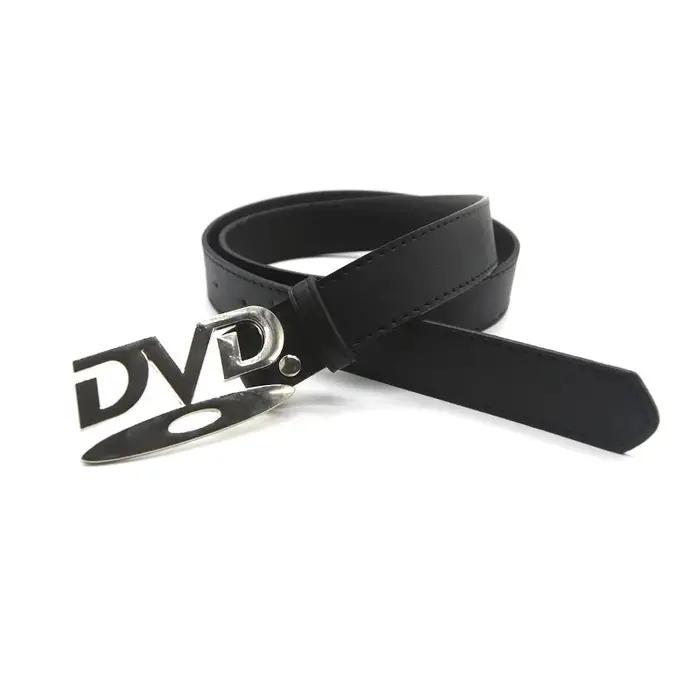 Ceinture à boucle DVD unisexe, Design nostalgique, décoration pour hommes et femmes, associée à une