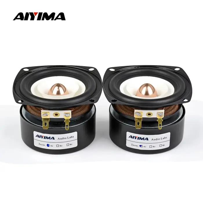 AIYIMA 2 pièces, haut-parleurs pleine gamme de 3 pouces, 4 8 ohms, 15 W, haut-parleur de basse et de