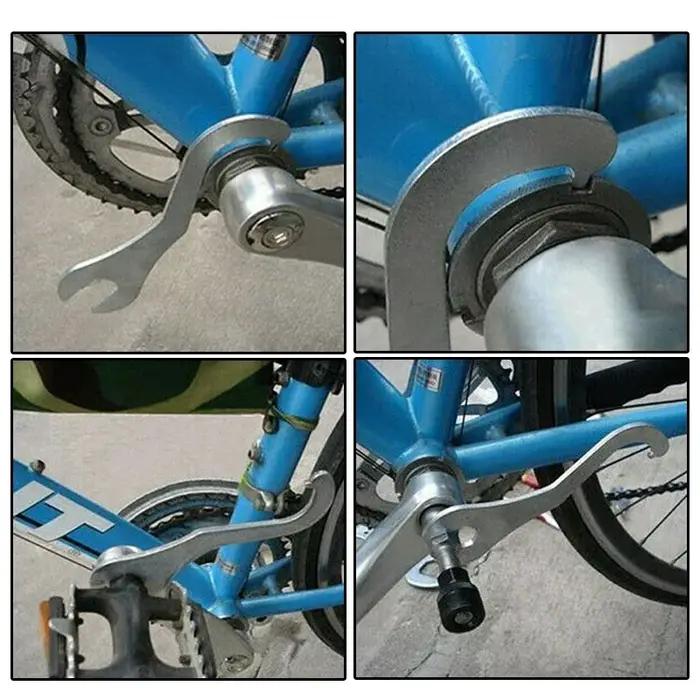 Dissolvant d'anneau de verrouillage de vélo, support inférieur, clé de réparation, outil manuel, out