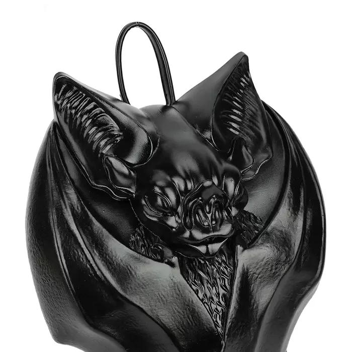 Sac à dos gothique noir en forme de chauve-souris pour fille, sac à main d'halloween, sacs de haute