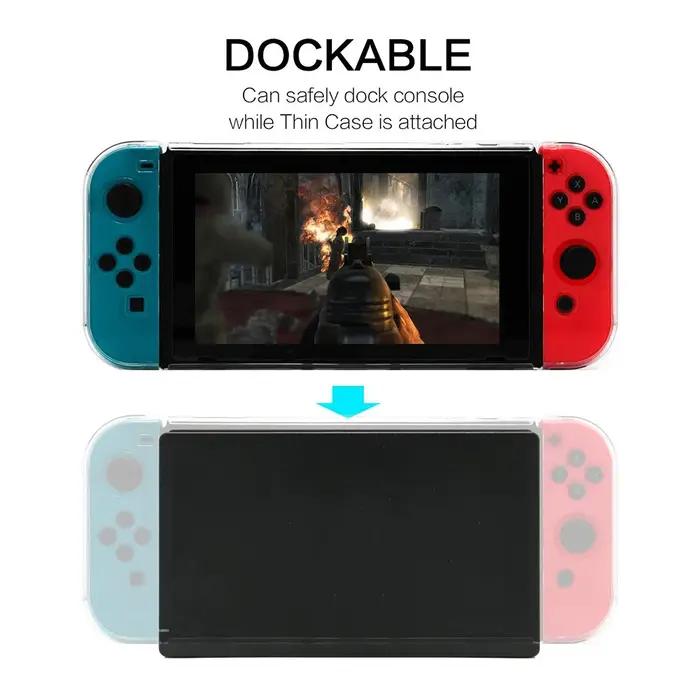 Étui rigide transparent acoplable pour Nintendo Switch 3 en 1, housse de protection pour Nintendo Sw