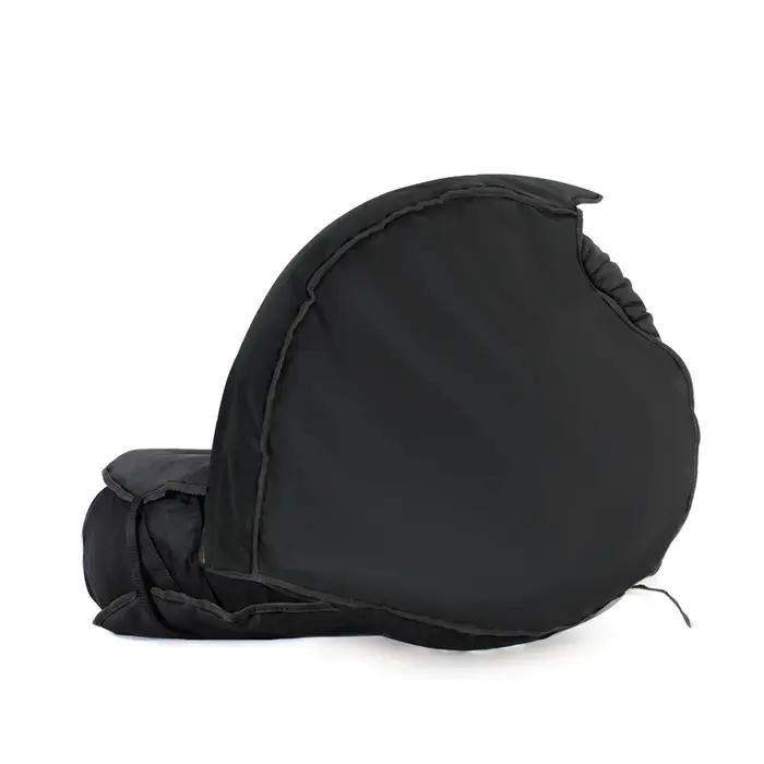Housse d'isolation thermique épaisse pour pneus de moto, 17 pouces, Protection contre le chaud, pare-vent avec bord noir, polaire avant et arrière