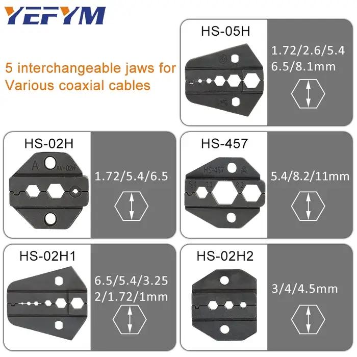 Câble Coaxial SMA/BNC RG58, 59, 62, 174,8, 11, 188, 233 pince à sertir HS-05H/02H/02H1/02H2 outils d