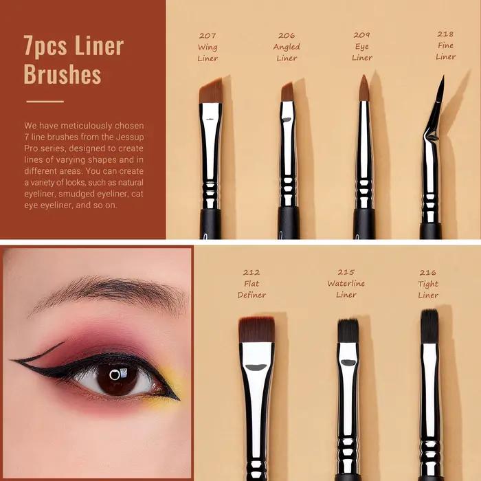 Jessup-Ensemble de pinceaux de maquillage pour les yeux, pinceau de maquillage professionnel, pincea