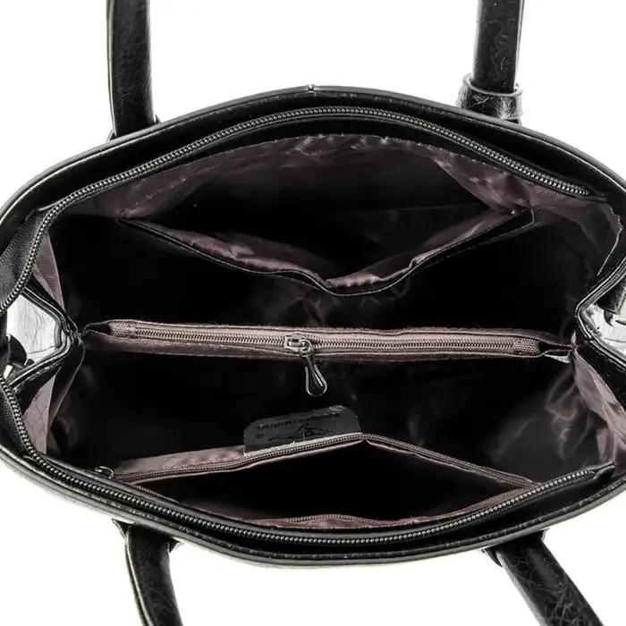 Sacs à main en cuir souple de marque authentique pour femmes, grands sacs fourre-tout, sacs à bandou