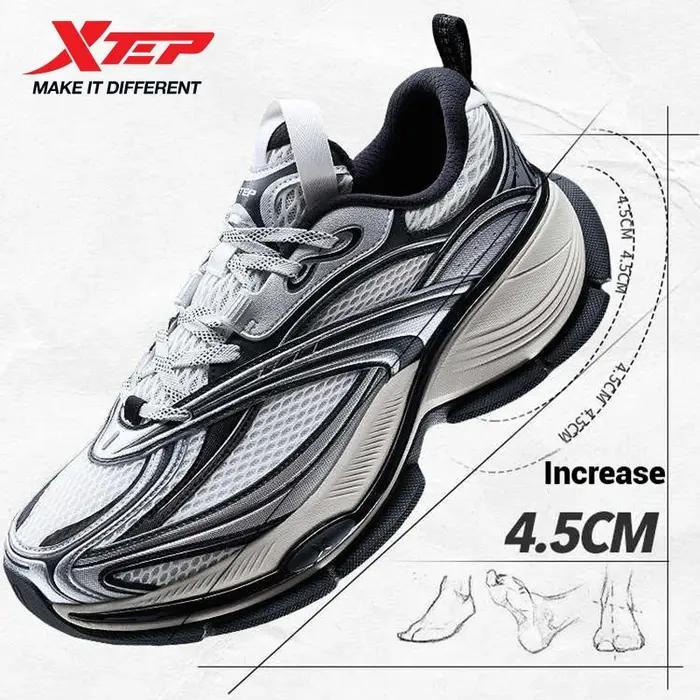 Chaussures décontractées Xtep Basque 2.0 pour hommes - Confort été 2025, hauteur augmentée, maille respirante