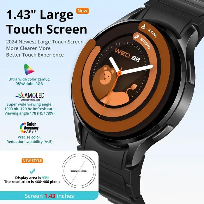 COLMI i28 Ultra AI Smartwatch AMOLED affichage, AI Da-GPT intégré, prière musulmane, montre d'appel
