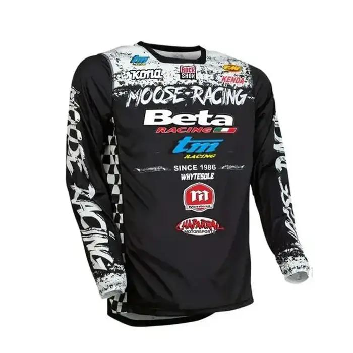 T-SHIRT à manches longues pour hommes, maillot d'équitation pour motOCROSS, vélo de montagne, sport