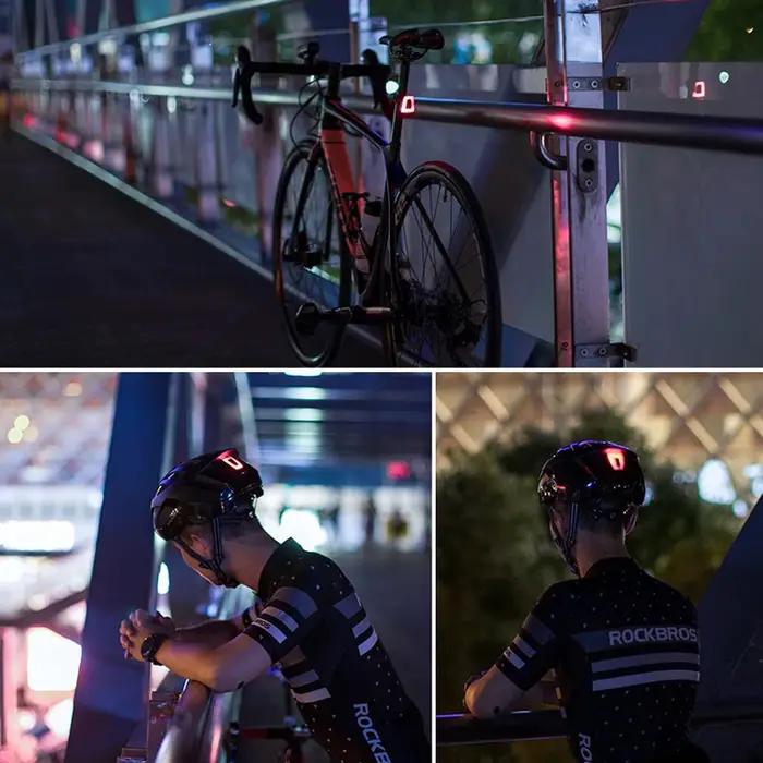 ROCKBROS – casque de vélo à lumière LED Rechargeable pour hommes, équipement de cyclisme en montagne