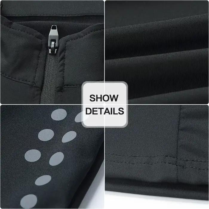 T-shirt de sport serré à manches longues pour hommes, vêtements de course à pied, sweat-shirt de com
