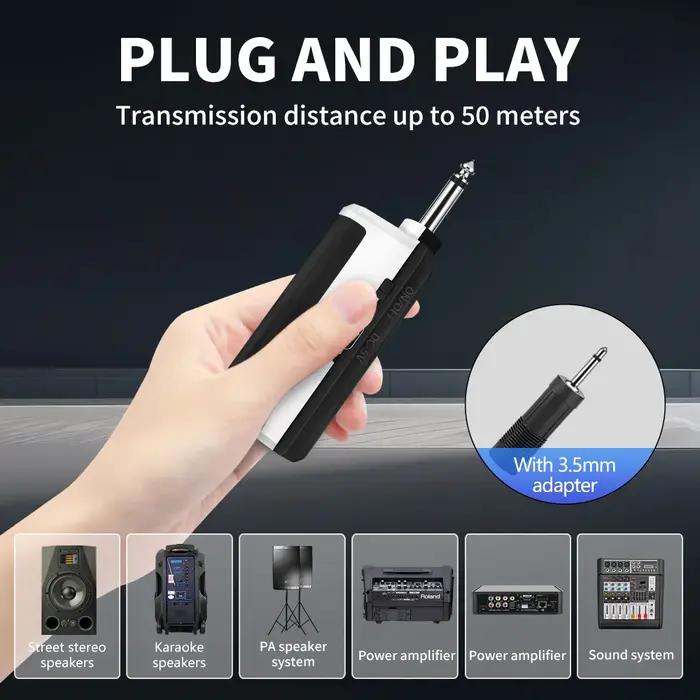 TALOMEN K601 système de Microphone dynamique sans fil portable professionnel avec récepteur Recharge