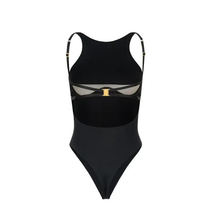 Push Up 2025 Sexy femmes une pièce maillot de bain maillot de bain pour femme licou Biquini maille M
