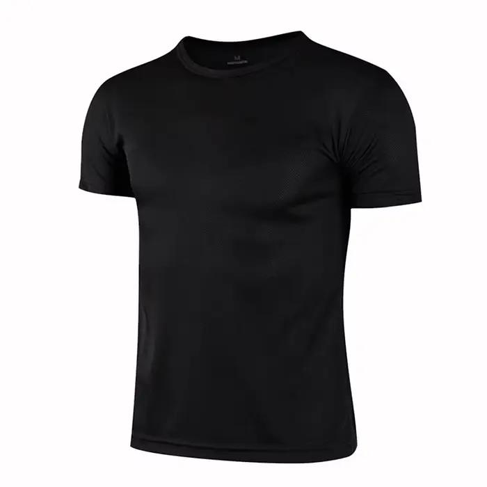 T-Shirt de Sport multicolore à manches courtes, séchage rapide, maillots de gymnastique, chemise de