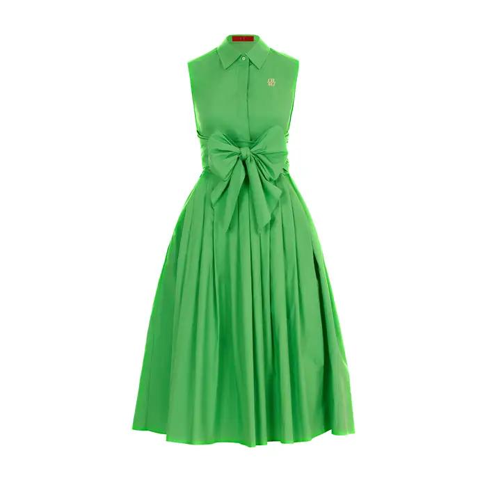 CHCH robe femme été plage fête sans manches simple boutonnage à lacets conception robe longue femme