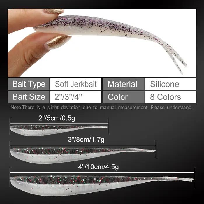 Spinpoler 2 "3" 4 "Seigneurs de pêche souples Jerk Minnow Shad Drop Shot appât souple Swimbait queue