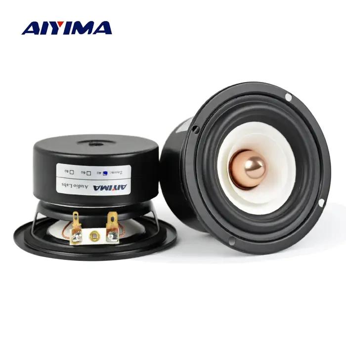 AIYIMA 2 pièces, haut-parleurs pleine gamme de 3 pouces, 4 8 ohms, 15 W, haut-parleur de basse et de