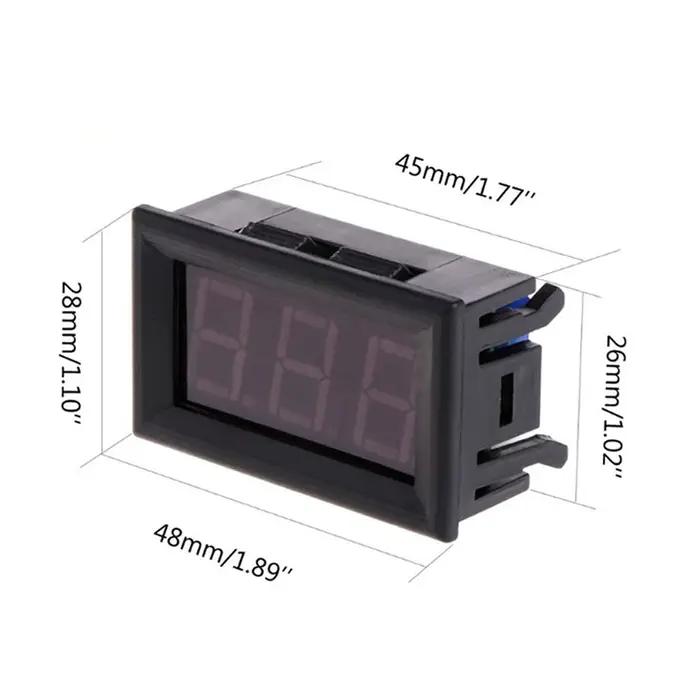 Therye.com-Panneau de surveillance de la température de voiture numérique LED, moniteur de compteur,