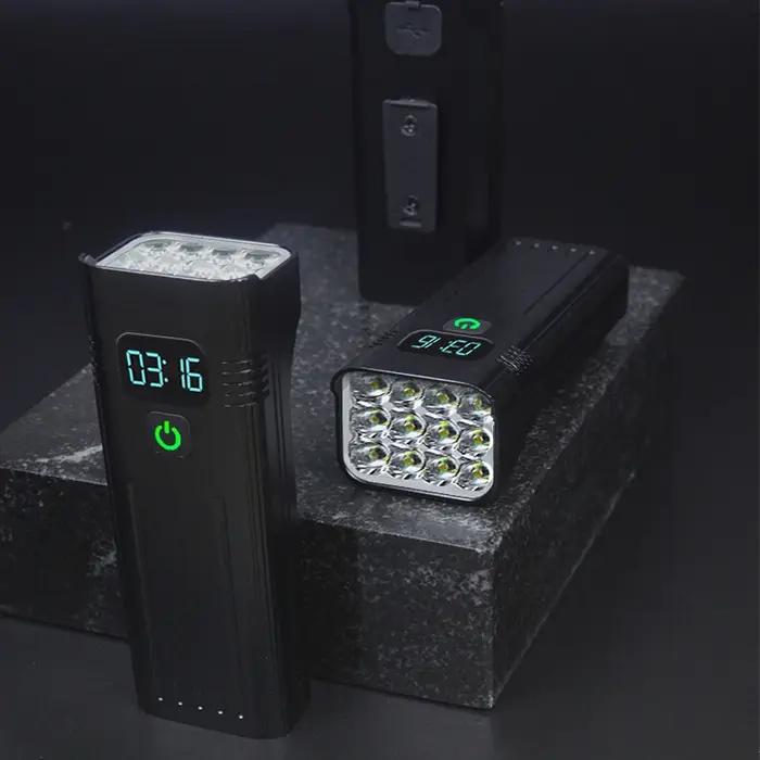 10000mAh vélo vélo lumière USB LED Rechargeable ensemble montagne Cycle avant arrière mettre en évid