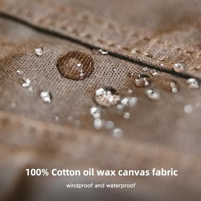 Maden rétro lourd toile huile ciré veste coton imperméable manteau de chasse mâle printemps kaki tra