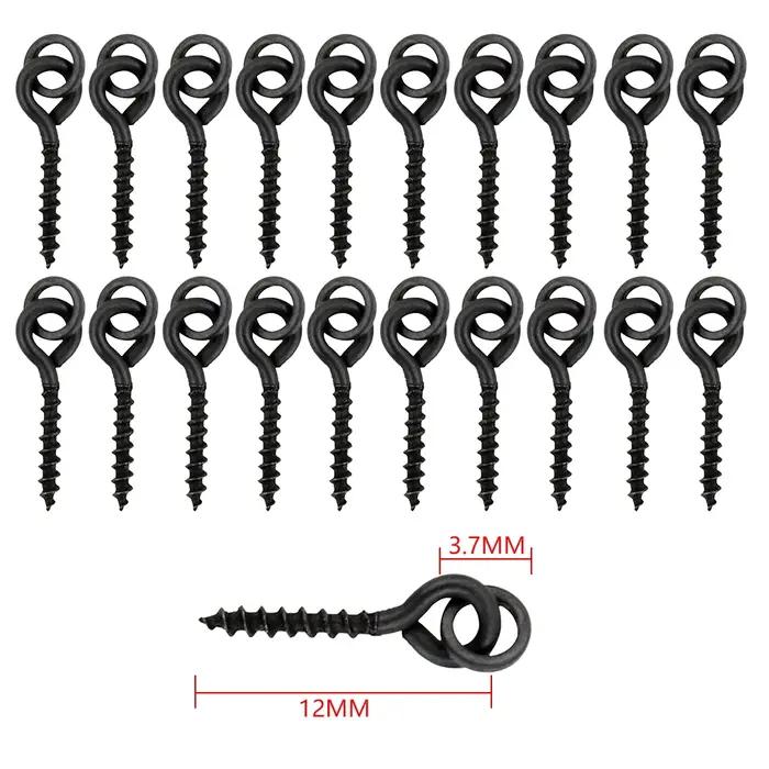 50pcs Perles de Caoutchouc pour Carpe Hameçon 20pcs vis d'appât Chod Rigs Accessoires de Pêche Carpe