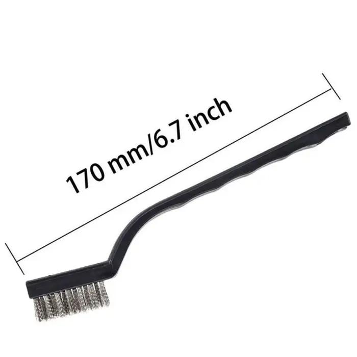 Brosse métallique en cuivre et Nylon, 17cm, en acier inoxydable, gommage de la rouille, outils de ne