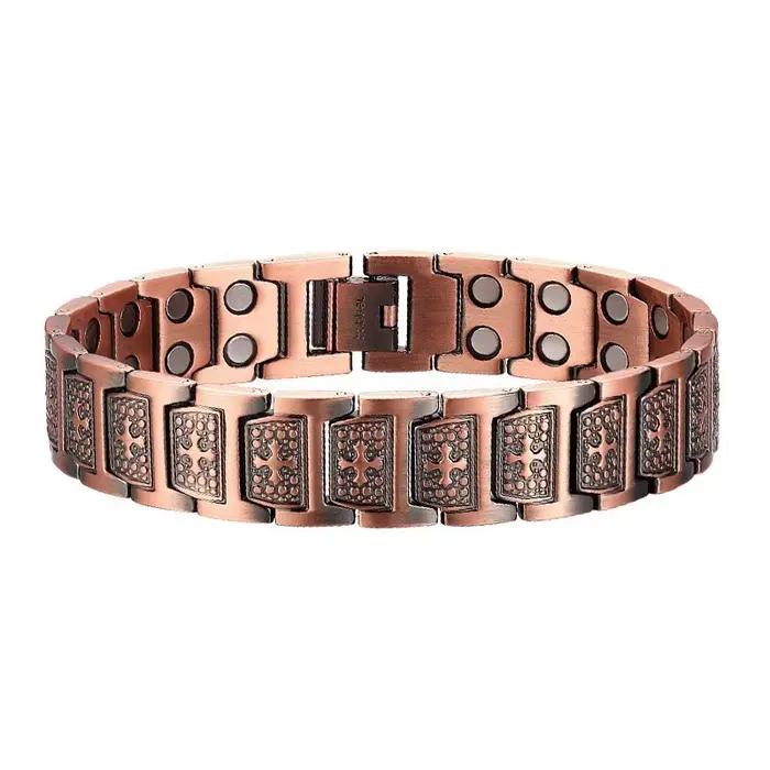 Bracelets populaires pour hommes, femmes et couples ; bracelets magnétiques énergétiques à large ban