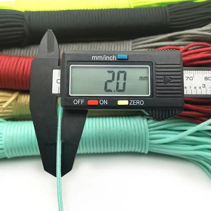 Diamètre 2mm 100 mètres corde rouge profond corde de Parachute lanière corde escalade Camping équipe