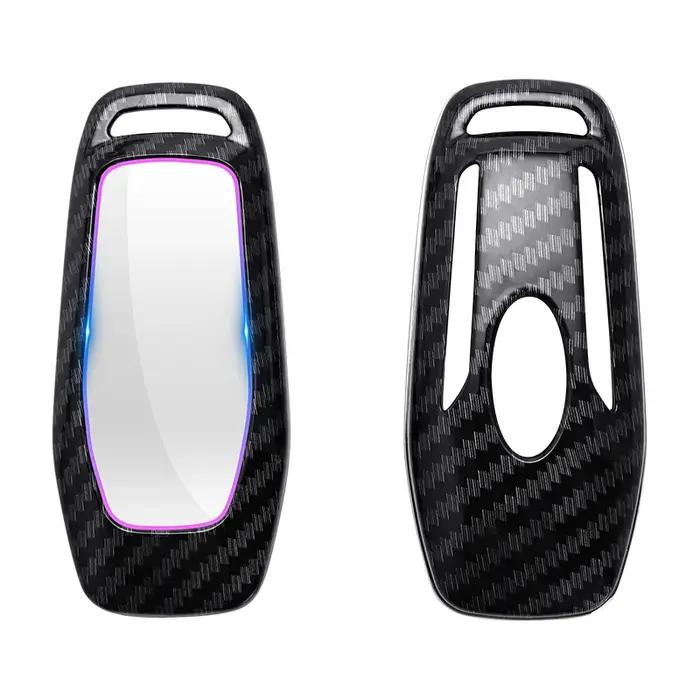 Nouvelle couverture de clé de voiture en fibre de carbone pour Ford ktMondeo Mustang F-150 Explorer