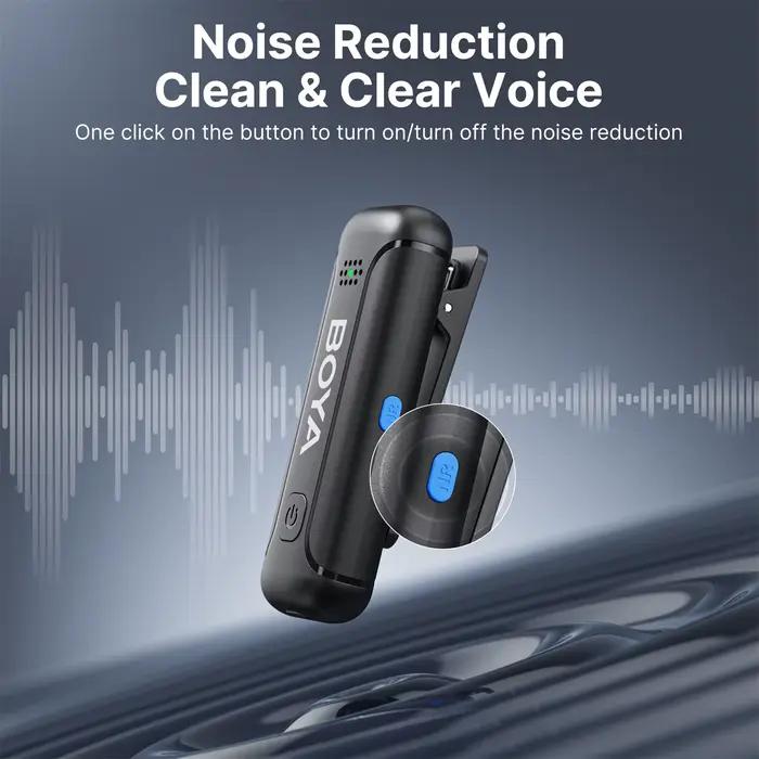 BOYA – Microphone à revers Lavalier TRS, BY-WM3T2 mm, sans fil, réduction du bruit, pour appareils p