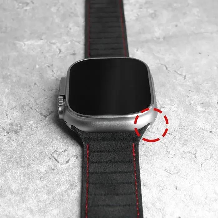 Bracelet magnétique ALCANTARA pour Apple Watch Ultra 3 2 bandes 49mm 46mm 45mm 44mm accessoires en c