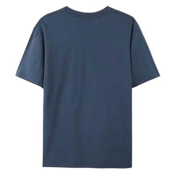 T-shirt décontracté à manches courtes pour hommes, 100% coton doux, avec motif de document solide
