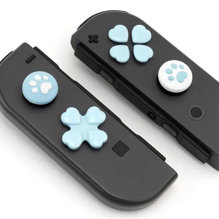 ABXY-Bouton de direction croisée D-Sub, autocollant de clé, Joystick, Thumb Stick, Grip Cap Cover, N