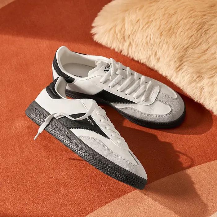 Xtep GAT-Chaussures de skateboard pour femmes, baskets souples de rue, chaussures de sport confortab