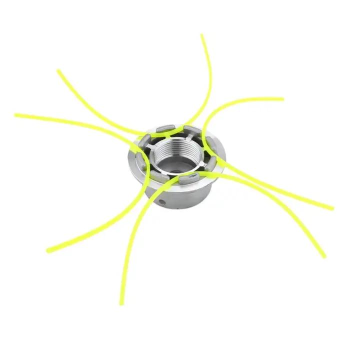 Tête de coupe gazon universelle en aluminium avec 4 lignes tête de débroussailleuse fil tête de lign
