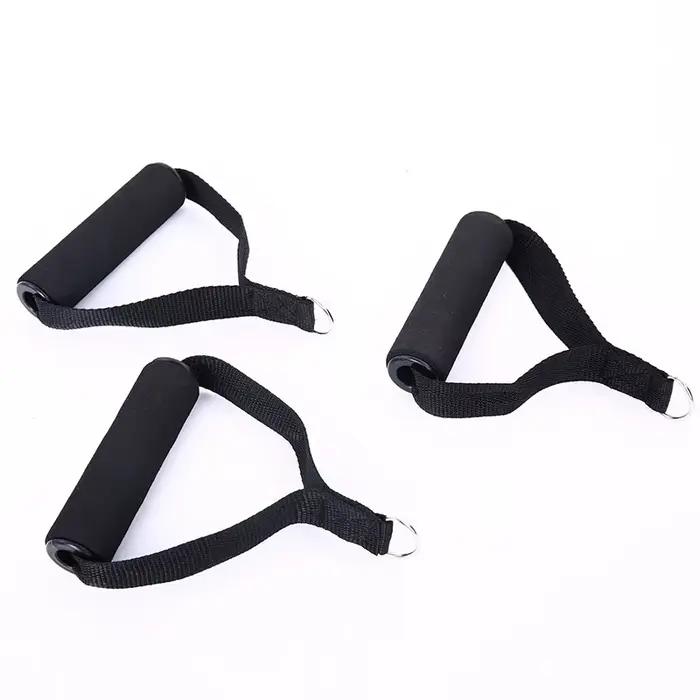 1 paire de poignées de corde de traction, accessoires de Fitness, bande d'exercice, poignée de rally