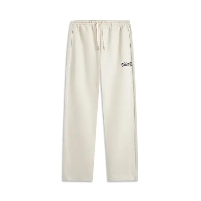 Li-ning Pantalon BADFIVE pour homme AT DRY FREEZE Coupe ample 54% coton 46% polyester Logo brodé Dou