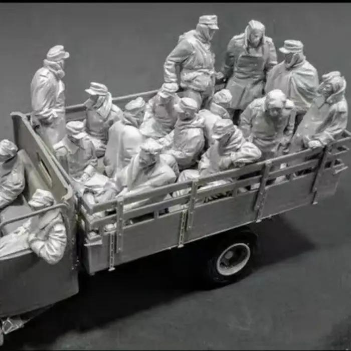 Kit de figurines en résine 1/35, Kit de Collection, jouets soldats capturés, 16 figurines, livraison