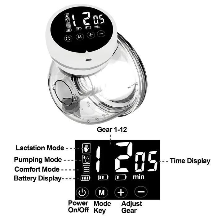 Tire-lait électrique Portable, 1 pièce, Collection de lait silencieuse, mains libres, Invisible, aut