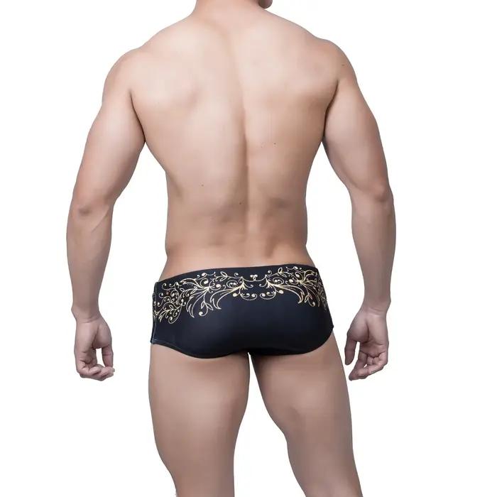 Maillot de bain à fleurs pour hommes, maillot de bain pour bain de soleil, taille basse, Sexy, tenda