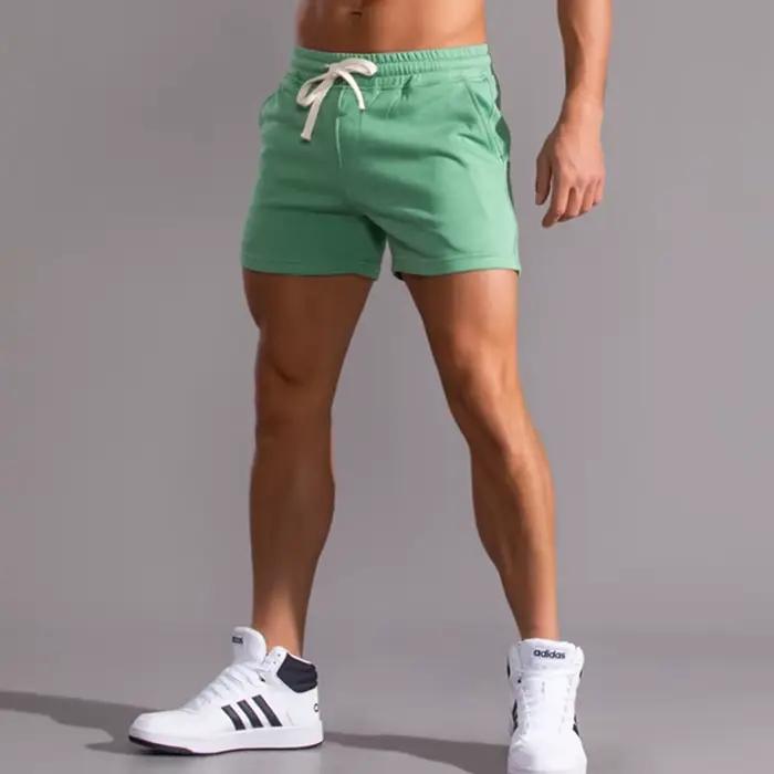 Short de course en coton pour hommes, sous-vêtements de Sport décontractés, Yoga, entraînement, boxe