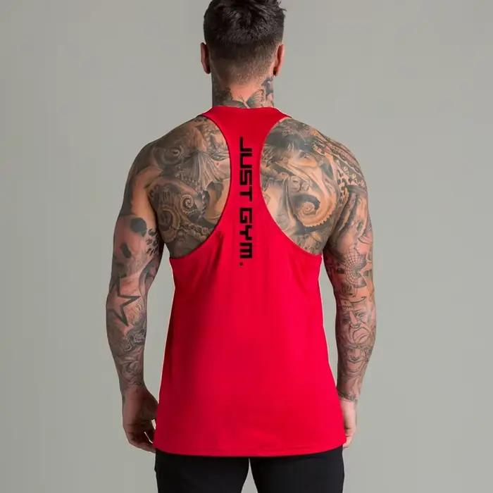 T-shirt de sport en coton pour homme, haut de musculation, respirant, rayé, levage, basket-ball, pré