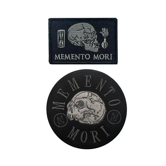 Patch de broderie de crâne, brassard militaire, badges DulMorale, patchs à crochet et boucle, vêteme