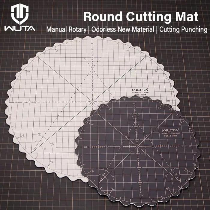 WUTA-Polymères de coupe rotatifs manuels, planche à découper ronde, cercle de tissu, tampon de polym