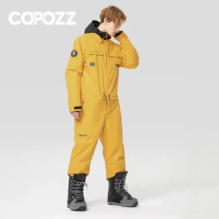 COPOZZ – combinaison de Ski imperméable pour homme et femme, combinaison chaude pour Sports de plein