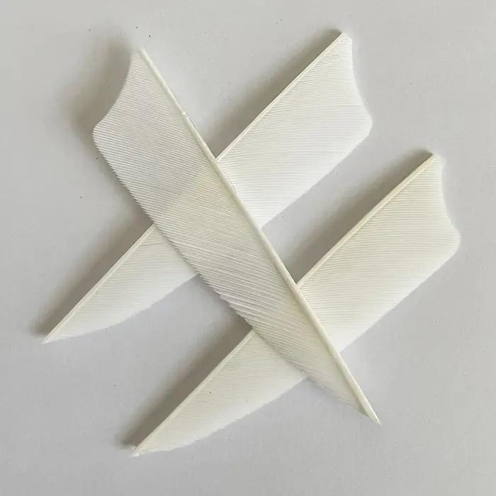 50 pièces 3 pouces tir à l'arc Fletches plume flèche Fletching plumes de dinde naturelles bricolage
