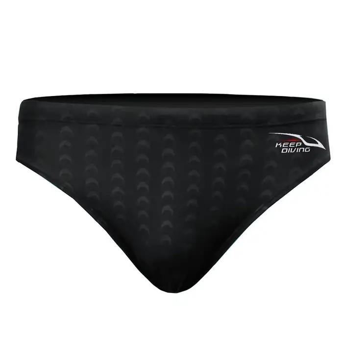 Slip de compétition de natation professionnel en peau de requin pour hommes, maillot de bain impermé