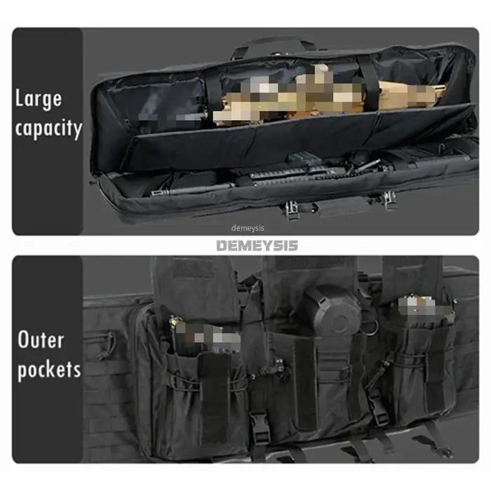 DulDouble-Mallette de rangement rembourrée pour fusil de chasse Airsoft
